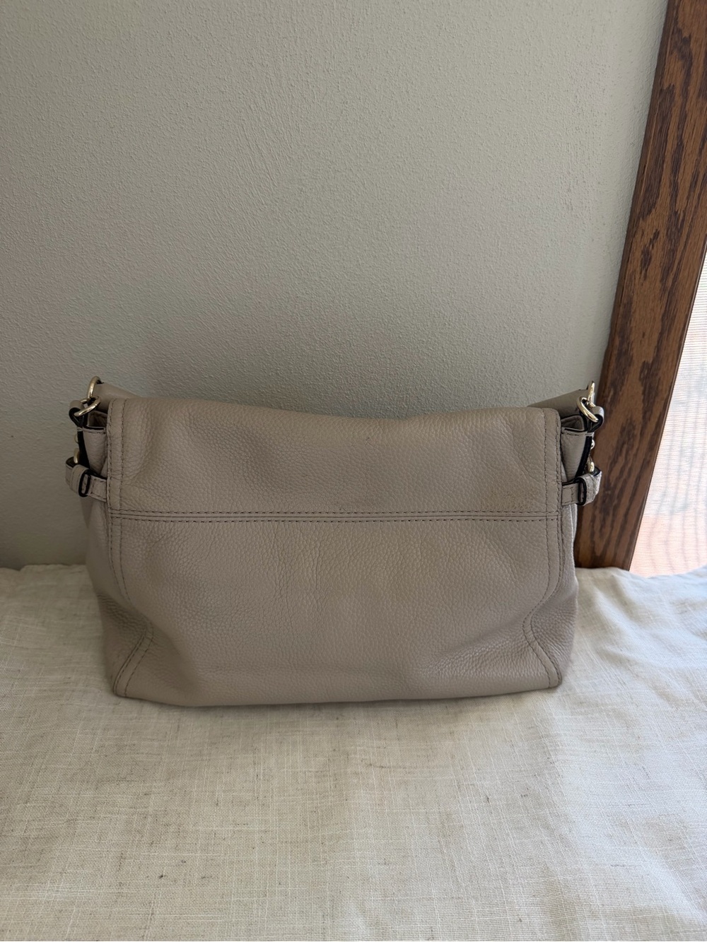 kate spade NY Cobble Hill Minka Taupe Pebbled Leather Shoulder Bag - Picture 6 of 13